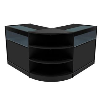 MonsterShop Theseus LED Shop Counter Set LM60 & 2 x B900 - Black