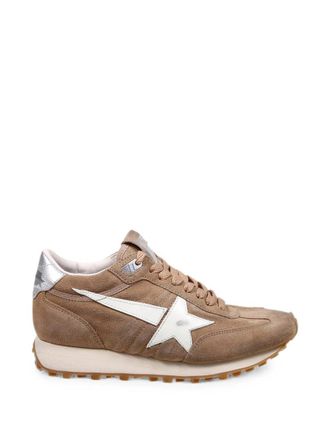 Golden Goose Running Marathon Suede Upper Toe Tongue And Spur Leather Star Laminated Nappa Heel