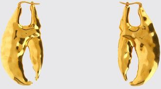 Jacquemus Orecchini in rame e ottone placcati oro