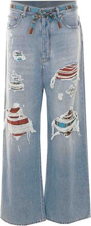 Amiri surfrider flannel repair jeans