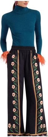 La DoubleJ High Kick Top - Dames - Cashmere truien - Blauw - XL - Kasjmier - Truien & Vesten