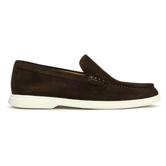 HUGO BOSS Mens Sienne Shoes - Brown Suede - Size UK 10