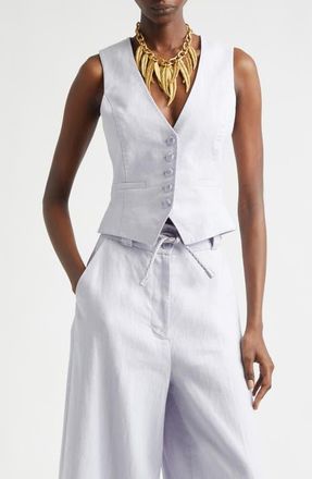 Zimmermann Kindred Spirit Luna Linen Vest in Lilac at Nordstrom, Size 1