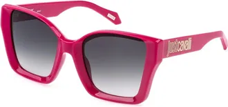 Just Cavalli Grey Gradient Butterfly Ladies Sunglasses SJC147 06UU 54