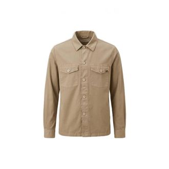 40weft Casual Overhemden - Heren - Casual Overhemden - Beige - S - Overhemden