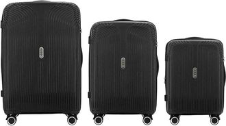 Izod Sabina 3Pc Premium Lightweight Hard Shell Luggage Set