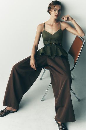 Mare Mare Sleeveless Pleated Top