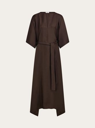 Ferragamo Women Silk dress Brown