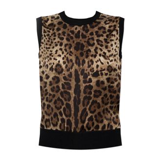 Dolce & Gabbana Dames, Tops, Bruin, Maat: M Zijde