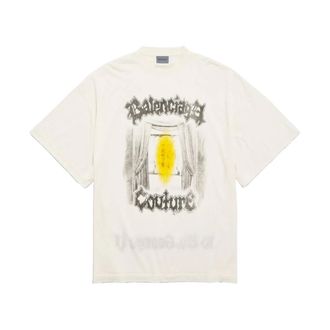 Balenciaga Dames, Tops, Wit, Maat: M Katoen