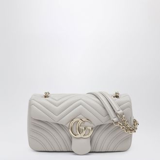 Gucci GG Marmont medium light grey shoulder bag