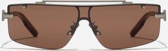 Dolce & Gabbana Cargo Sunglasses - Man Shiny Bronze - Brown Havana Onesize