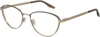 Converse Gouden Cat Eye Metalen Optische Frames - Dames - Brillen - Geel - ONE Size - Accessoires