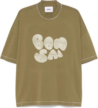 BONSAI logo-embroidered T-shirt - Green