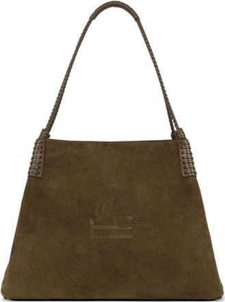Etro Tassen, Dames, Bruin, ONE Size, Su&egrave;de, Libra Su&egrave;de Tote