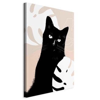 OEM Imagen - Gato En Monstera (1 Parte) Vertical