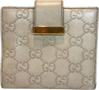 Gucci Portafoglio Pre-owned in Pelle Guccissima - - Pre-owned - Donna - Beige - ONE SIZE