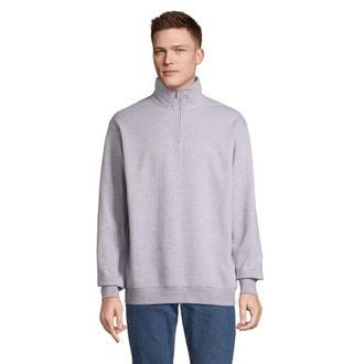 SOLS Uniseks Conrad Sweatshirt met Quarter Zip voor volwassenen (Grijze Melange)