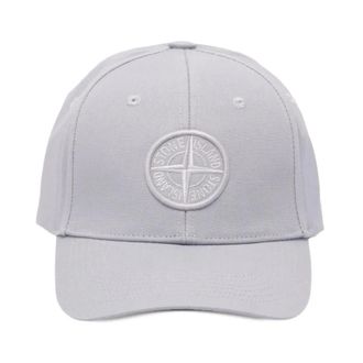 Stone Island Baseball Cap - Heren - Petten - Grijs - ONE Size - Katoen - Accessoires