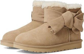 UGG Classic Mini Bow Womens Boots Sand : 11 B - Medium, Suede