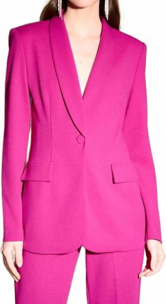 Joseph Ribkoff Womens Bonded Crepe Knit Blazer In Opulence