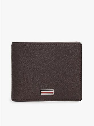 Tommy Hilfiger Leather Signature Plaque Bifold Wallet