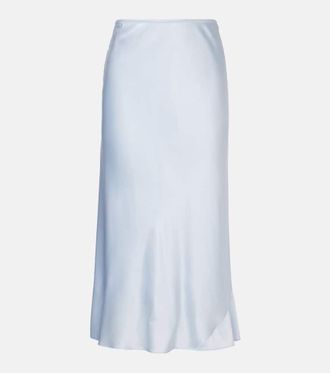 Dorothee Schumacher Sense of Shine satin midi skirt