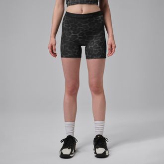 Nike Jordan Womens Jordan Sport Dri-FIT High-Waisted 5 Printed Shorts in Black | IF3491-010