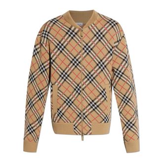 Burberry Cardigans, male, Beige, Size: 2XL Cardigan Gene