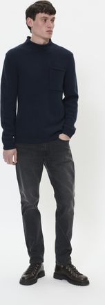 Matinique Pullover MArelaxroll Regular fit navy