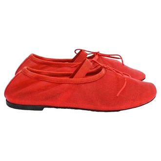 Proenza Schouler Glove Mary Jane Ballerinas in Red Polyamide