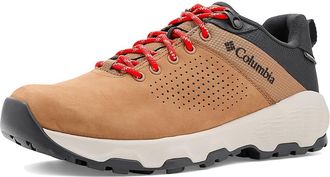Columbia Newton Nimble Leather Womens Shoes Elk/Poppy Red : 6.5 B - Medium