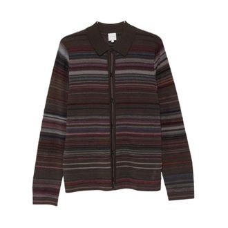 Paul Smith Zip Cardigan - Heren - Vesten - Veelkleurig - M - Wol - Truien & Vesten