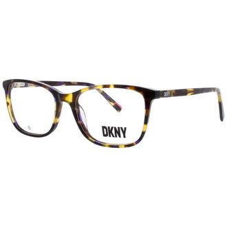 DKNY Ladies Tortoise Rectangular Eyeglass Frames Dk5055