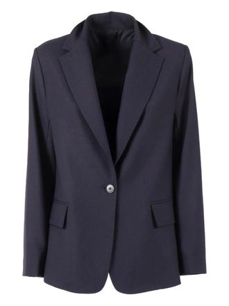 Antonelli button blazer - women - Polyester/Virgin Wool/Elastane - 42 - Blue