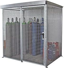 Bauer Gasflaschen-gittercontainer Mit Dach Und Einfl&uuml;geltor Bxt
