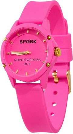 Springbreak Watches Cotton Candy Silicone Strap Watch, 32mm case in Hot Pink at Nordstrom