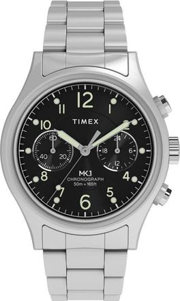 Timex MK1 Chronograph Bracelet Watch, 40mm in Black/Silver-Tone at Nordstrom