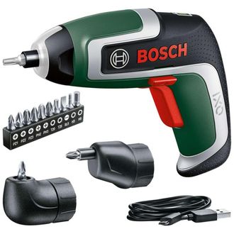 Bosch Utensili - Avvitatore A Batteria 3,6v Con Accessori, Cavo Usb 06039e0021