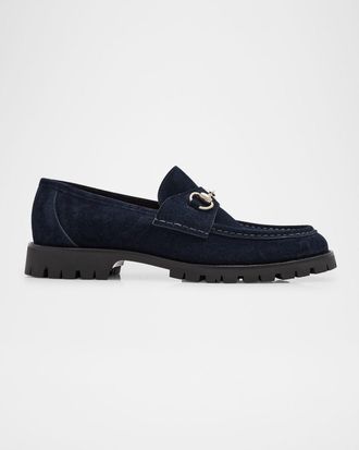 Gucci Men & apos;s Sylke Suede Horsebit Loafers
