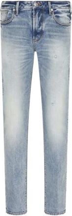 Emporio Armani J75 Slim Fit Jeans - Heren - Slim Fit Jeans - Blauw - W33 - Katoen - Jeans