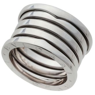 Bulgari White Gold White Gold (18K) Band Ring (Pre-Owned)