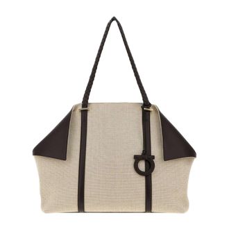 Ferragamo Mujer, Bolsos, Beige, Talla: ONE Size