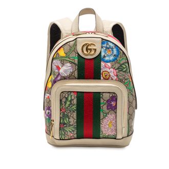 Gucci Tweedekans Kleine Gg Supreme Flora Ophidia Rugzak