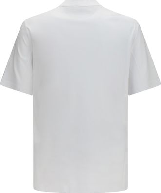 Brunello Cucinelli V-Neck Cotton Jersey T-Shirt - White