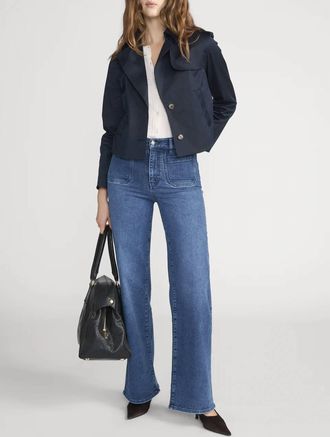 Frame Denim Le Slim Palazzo Modernist Jean In Iberia