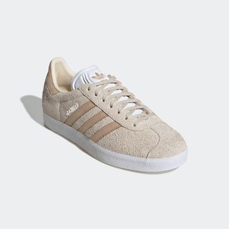 adidas Sneaker ADIDAS ORIGINALS GAZELLE, Damen, Gr. 43, weiss (wonder wei&szlig;, magic beige, cloud wei&szlig;), Leder, Schuhe Sneaker