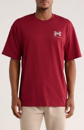 Under Armour Logo Short Sleeve T-Shirt in Cardinal at Nordstrom Rack, Size Medium