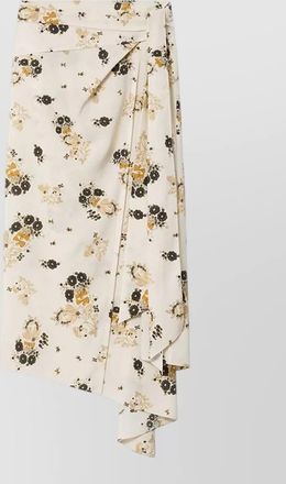 Isabel Marant silk asymmetric midi skirt
