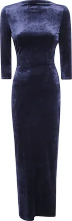 Giorgio Armani Dress Long Sleeve Midi Round Neck Dress